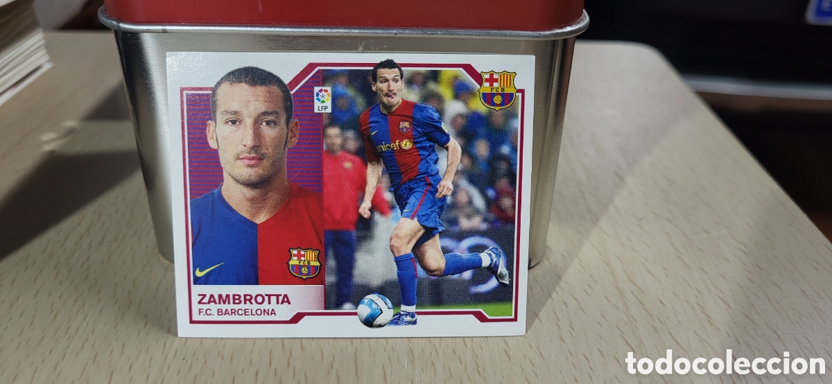 Fu&szlig;ball-Sticker: ZAMBROTTA F.C. BARCELONA BAR&Ccedil;A LIGA 07 08 2007 2008 EDICIONES ESTE