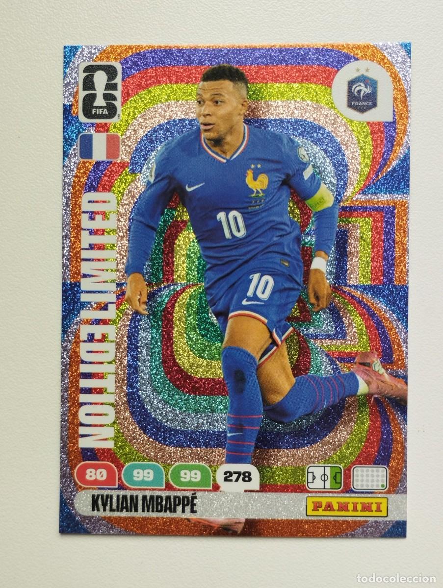 Cromos de F&uacute;tbol: CROMO CARD ADRENALYN MUNDIAL WORLD CUP 2026 LIMITED EDITION KYLIAN MBAPPE FRANCIA