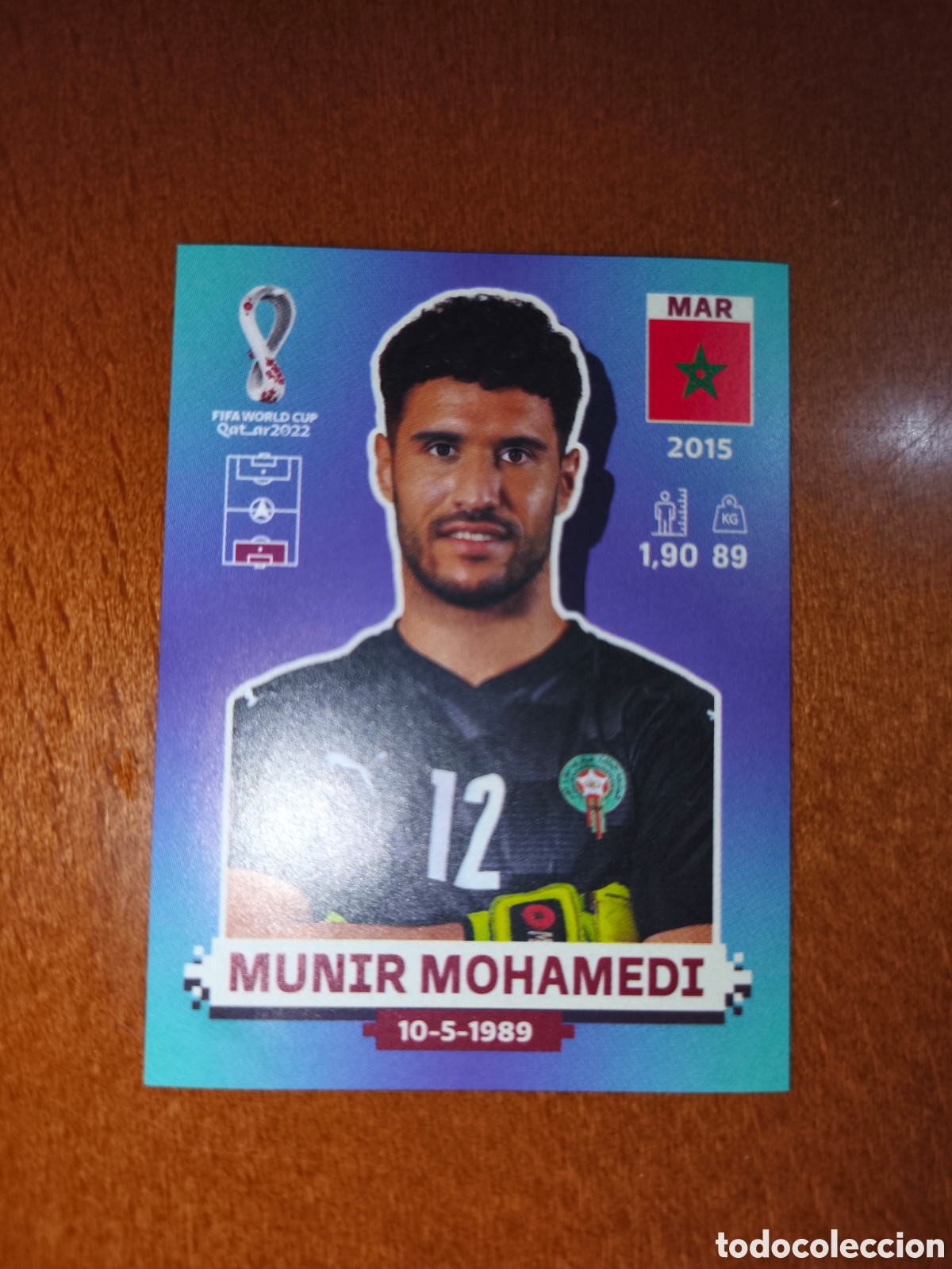Cromos de F&uacute;tbol: Munir Mohamedi MAR 4 Fifa World Cup Qatar 2022 Marruecos