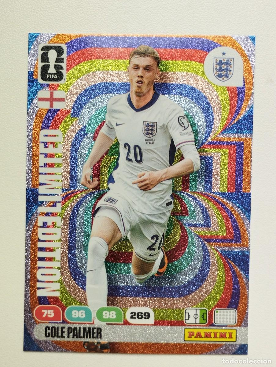 Cromos de F&uacute;tbol: CROMO CARD ADRENALYN MUNDIAL WORLD CUP 2026 LIMITED EDITION COLE PALMER INGLATERRA