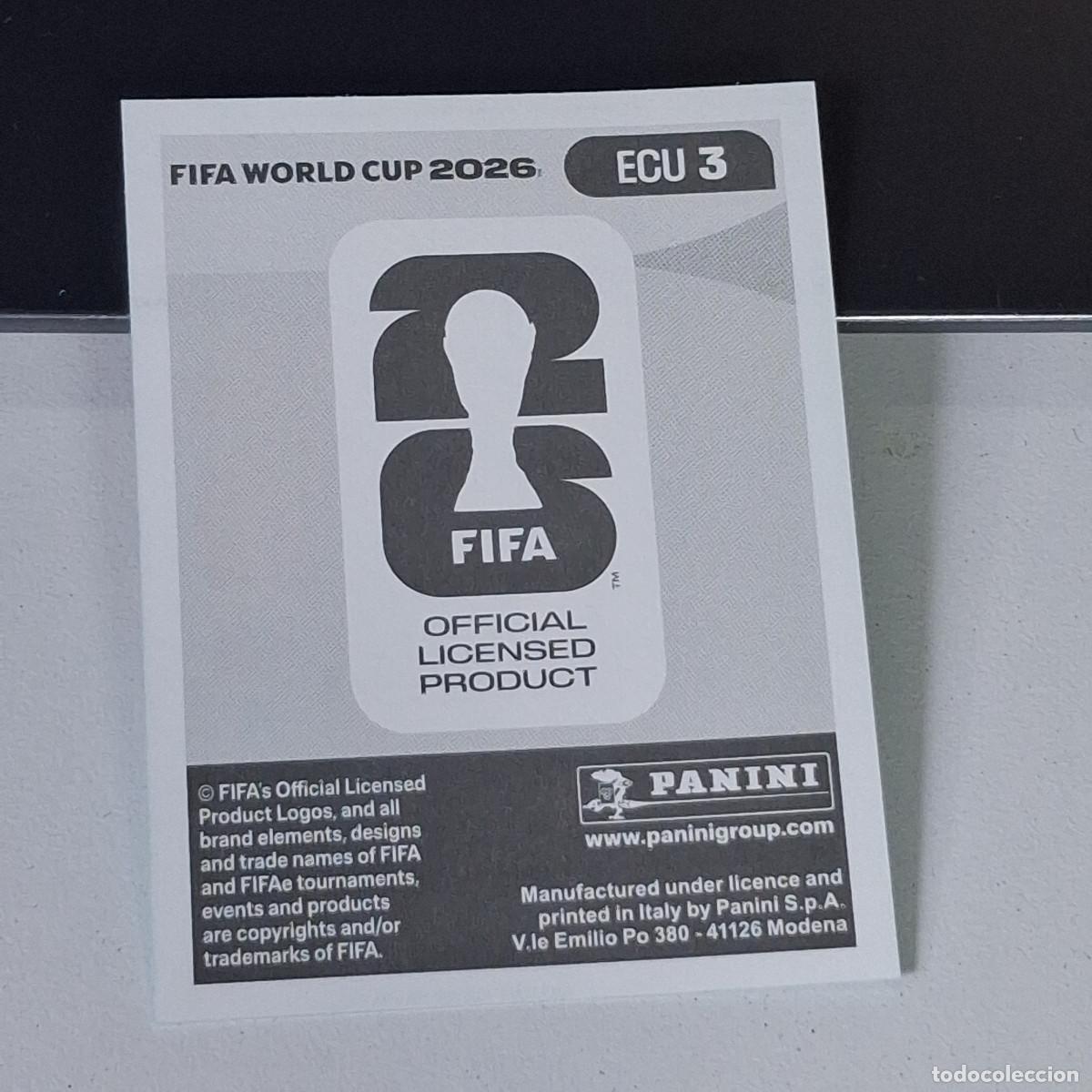 Cromos de F&uacute;tbol: A30 ECU3 GONZALO VALLE 3 ECUADOR ECU MUNDIAL FIFA WORLD CUP 2026 STICKER PANINI