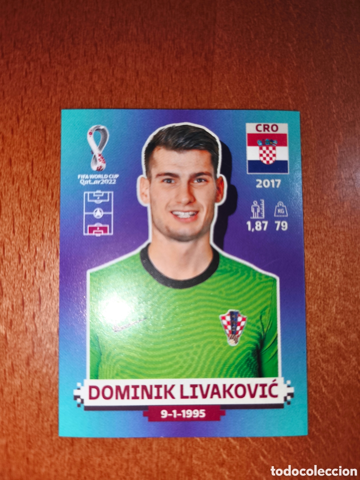 Cromos de F&uacute;tbol: Dominik Livakovic CRO 3 Fifa World Cup Qatar 2022 Croacia