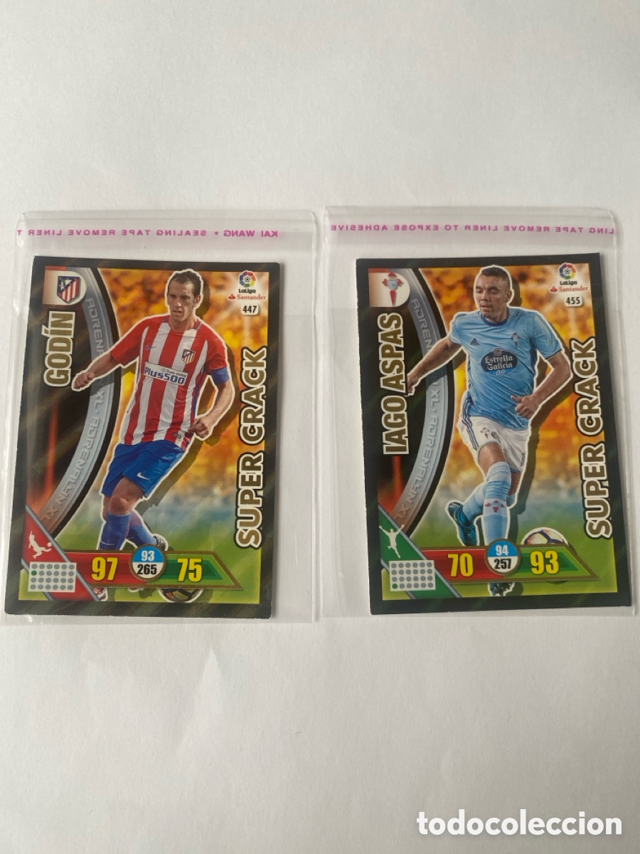 Cromos de F&uacute;tbol: Pack Super Crack 16/17 God&iacute;n Atl&eacute;tico + Iago Aspas Celta | Adrenalyn XL La Liga Santander