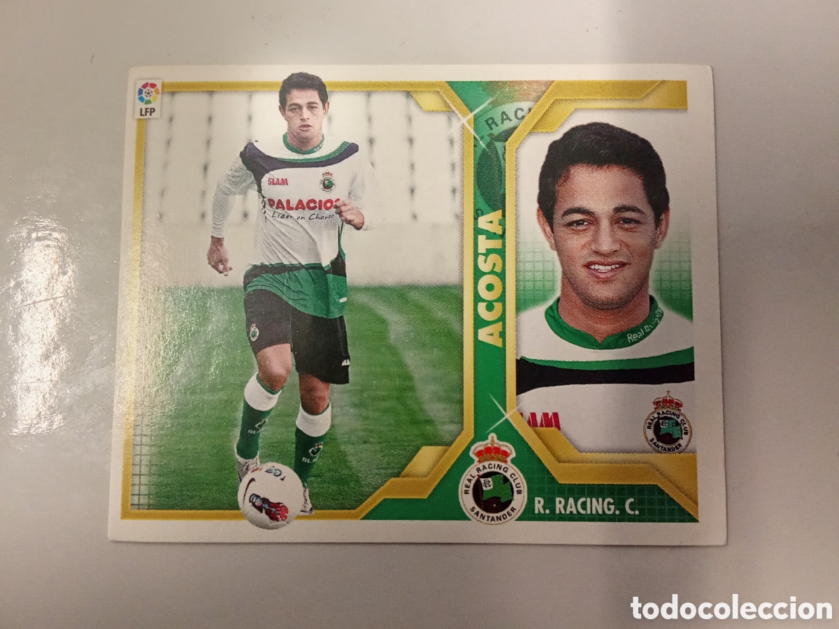 Figurine di Calcio: ACOSTA RACING SANTANDER FICHAJE 24 LIGA ESTE 2011 2012 11-12 SIN PEGAR