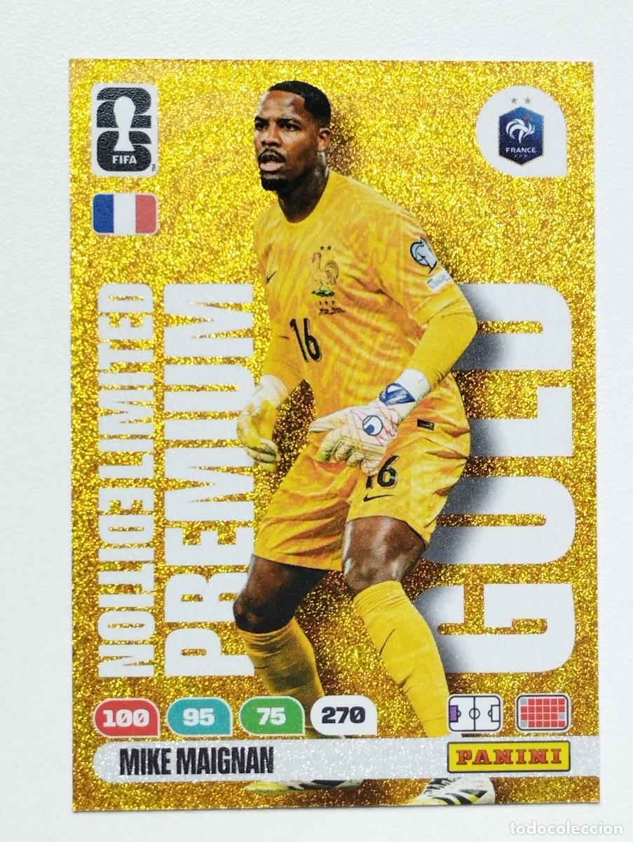 Fu&szlig;ball-Sticker: CROMO CARD ADRENALYN MUNDIAL WORLD CUP 2026 PREMIUM GOLD LIMITED EDITION MIKE MAIGNAN FRANCIA