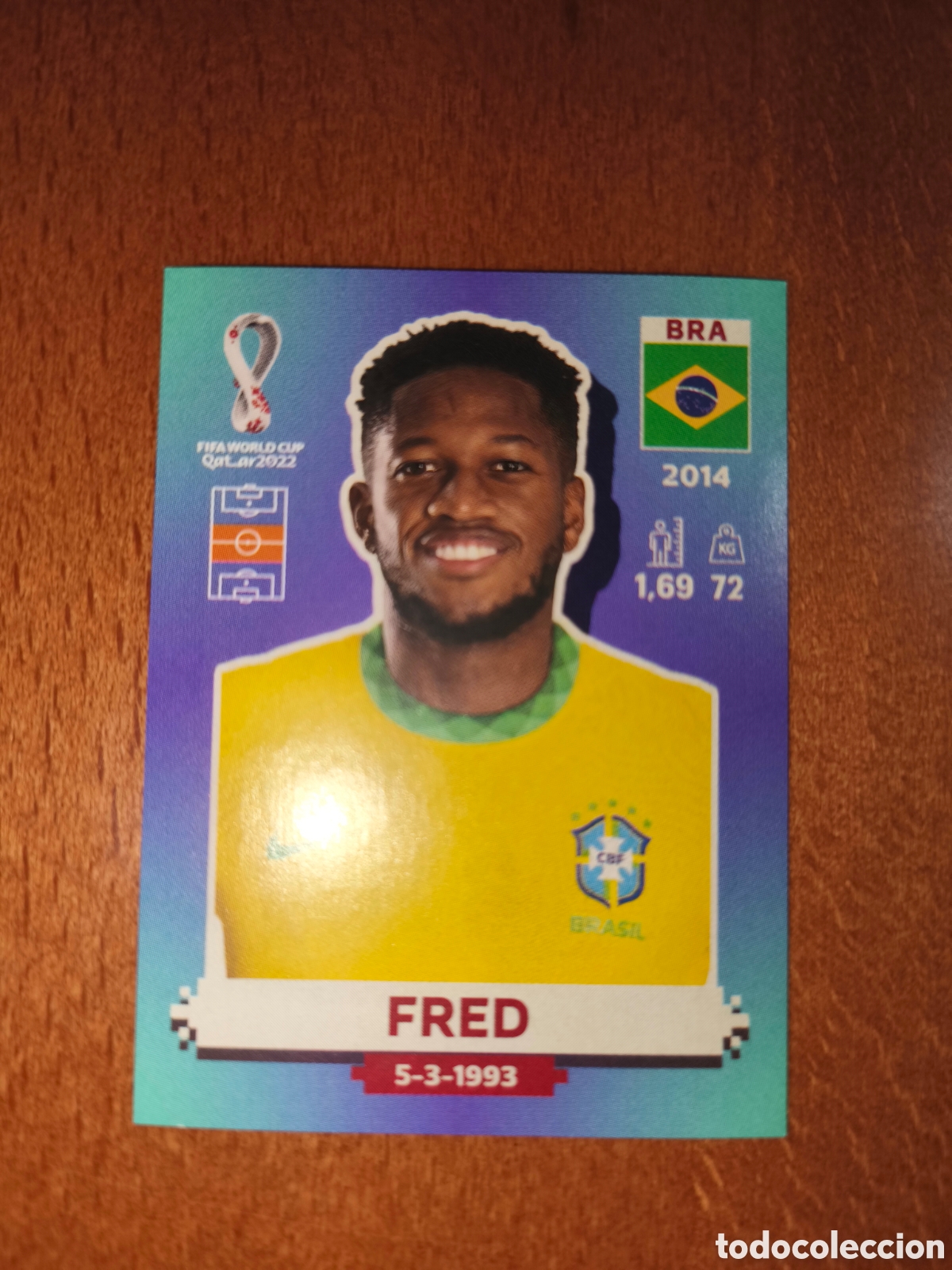 Figurine di Calcio: Fred BRA 13 Fifa World Cup Qatar 2022 Brasil