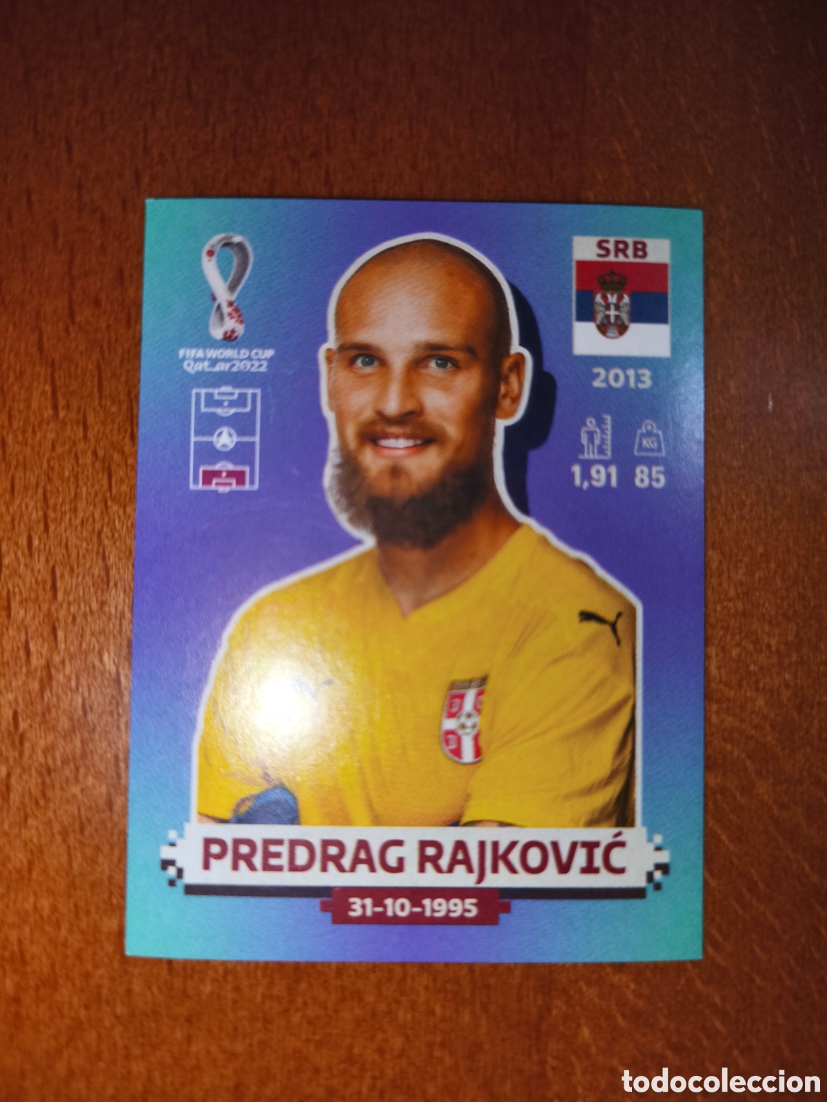 Cartes &agrave; collectionner de Football: Predrag Rajkovic SRB 3 Fifa World Cup Qatar 2022 Serbia