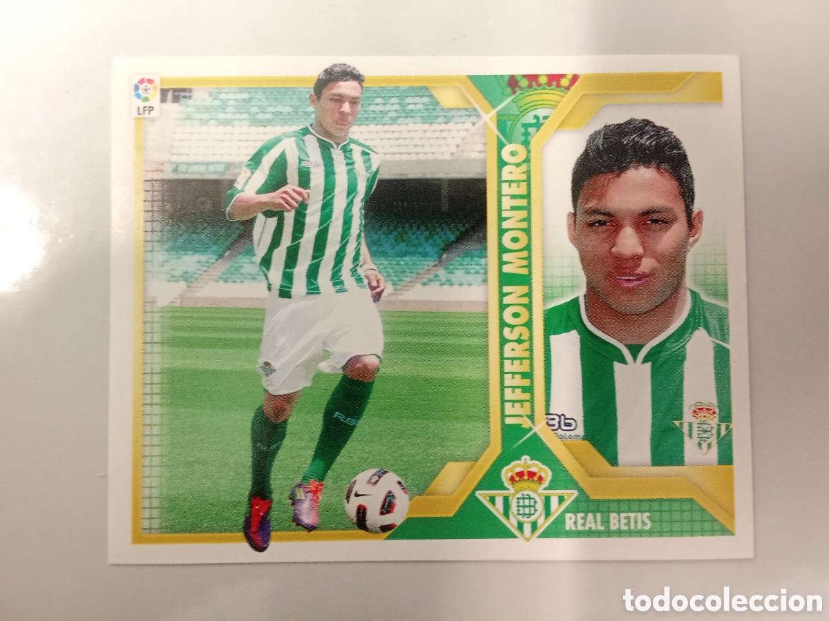 Fu&szlig;ball-Sticker: JEFFERSON MONTERO BETIS FICHAJE 17 LIGA ESTE 2011 2012 11-12 SIN PEGAR