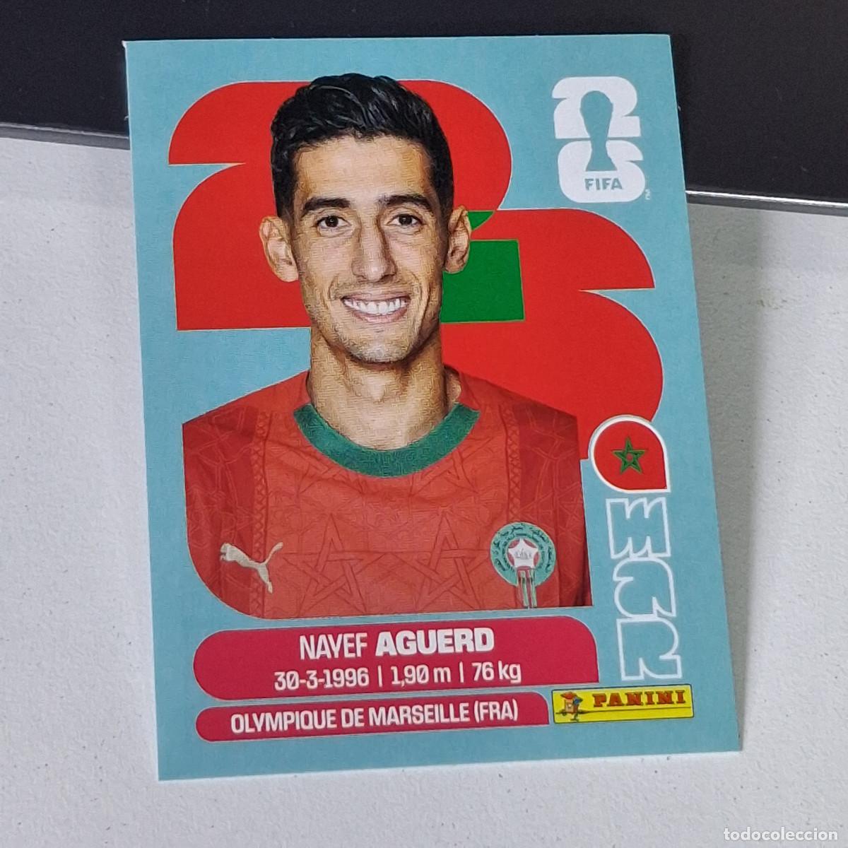 Cartes &agrave; collectionner de Football: A30 MAR6 NAYEF AGUERD 6 MARRUECOS MOROCCO MAR MUNDIAL FIFA WORLD CUP 2026 STICKER PANINI