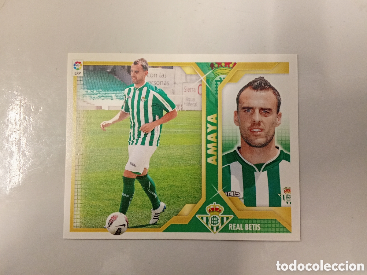 Cartes &agrave; collectionner de Football: AMAYA BETIS FICHAJE 28 LIGA ESTE 2011 2012 11-12 SIN PEGAR