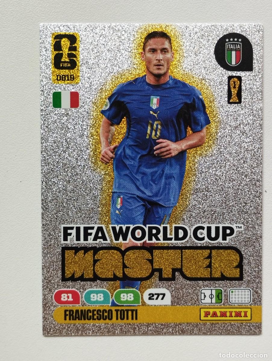 Cromos de F&uacute;tbol: CROMO CARD ADRENALYN MUNDIAL WORLD CUP 2026 MASTER DB19 FRANCESCO TOTTI