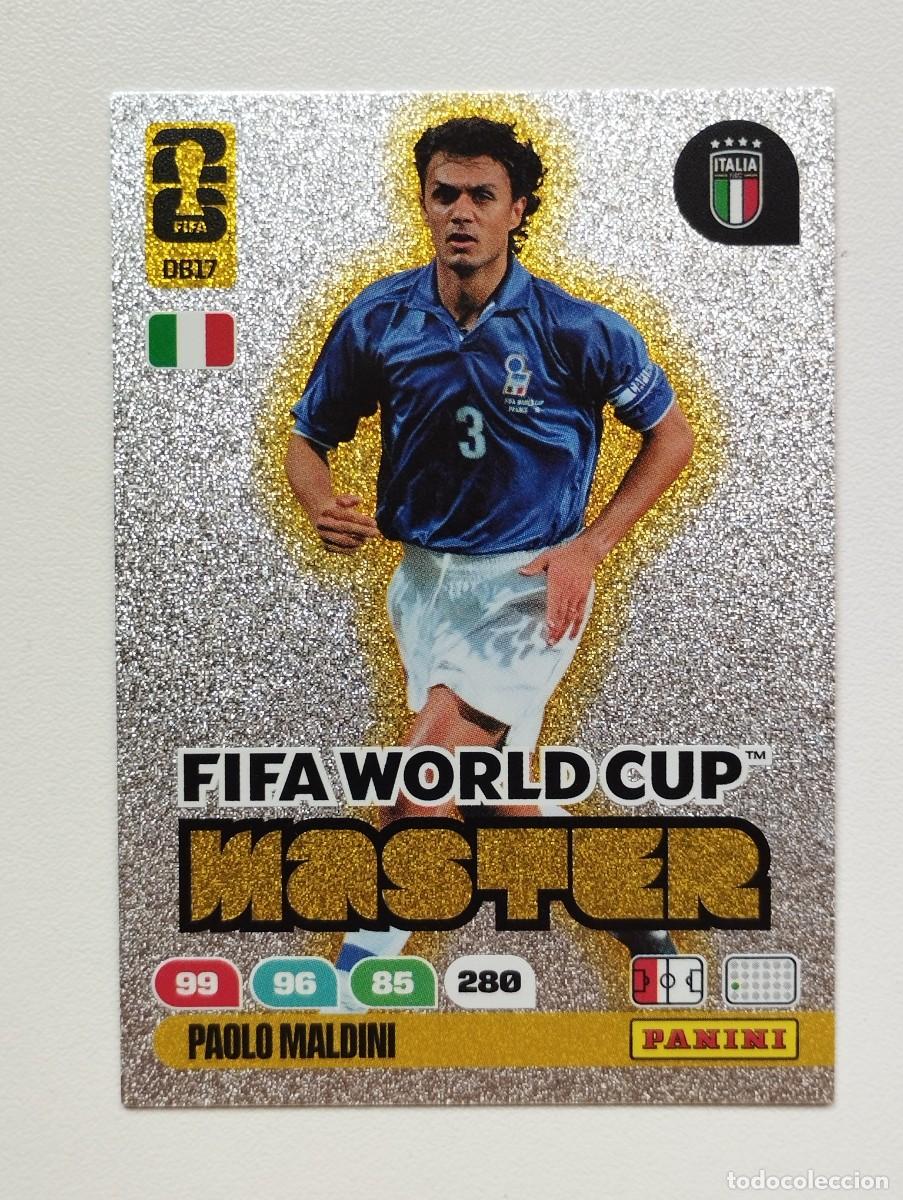 Cromos de F&uacute;tbol: CROMO CARD ADRENALYN MUNDIAL WORLD CUP 2026 MASTER DB17 PAOLO MALDINI ITALIA