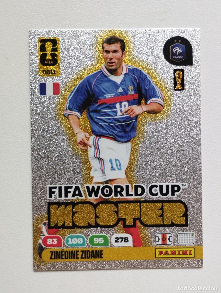 Cromos de F&uacute;tbol: CROMO CARD ADRENALYN MUNDIAL WORLD CUP 2026 MASTER DB11 ZINEDINE ZIDANE FRANCIA