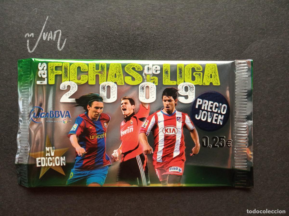 Cromos de F&uacute;tbol: SOBRE SIN ABRIR PRECIO JOVEN ⚽ MUNDICROMO &reg; 2008 2009 LIGA 08 09 MESSI BARCELONA CASILLAS MADRID ?
