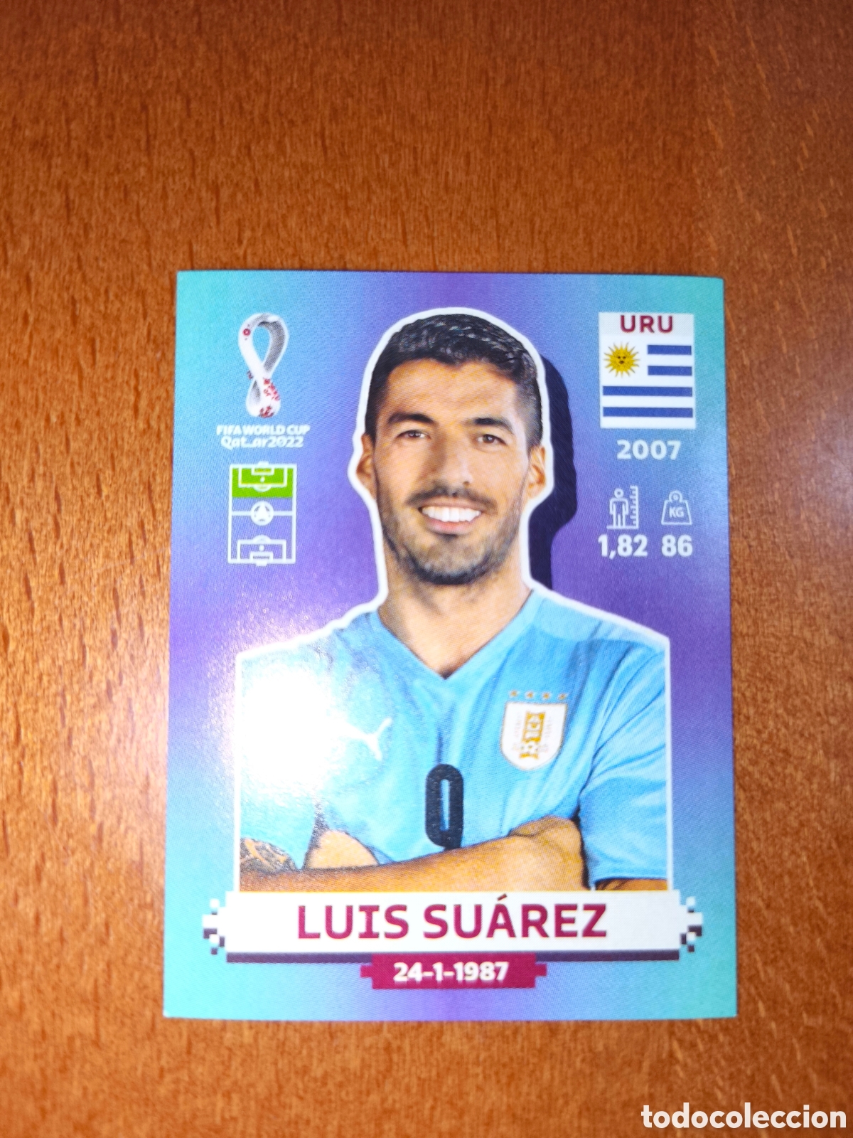 Cromos de F&uacute;tbol: Luis Su&aacute;rez URU 20 Fifa World Cup Qatar 2022 Uruguay