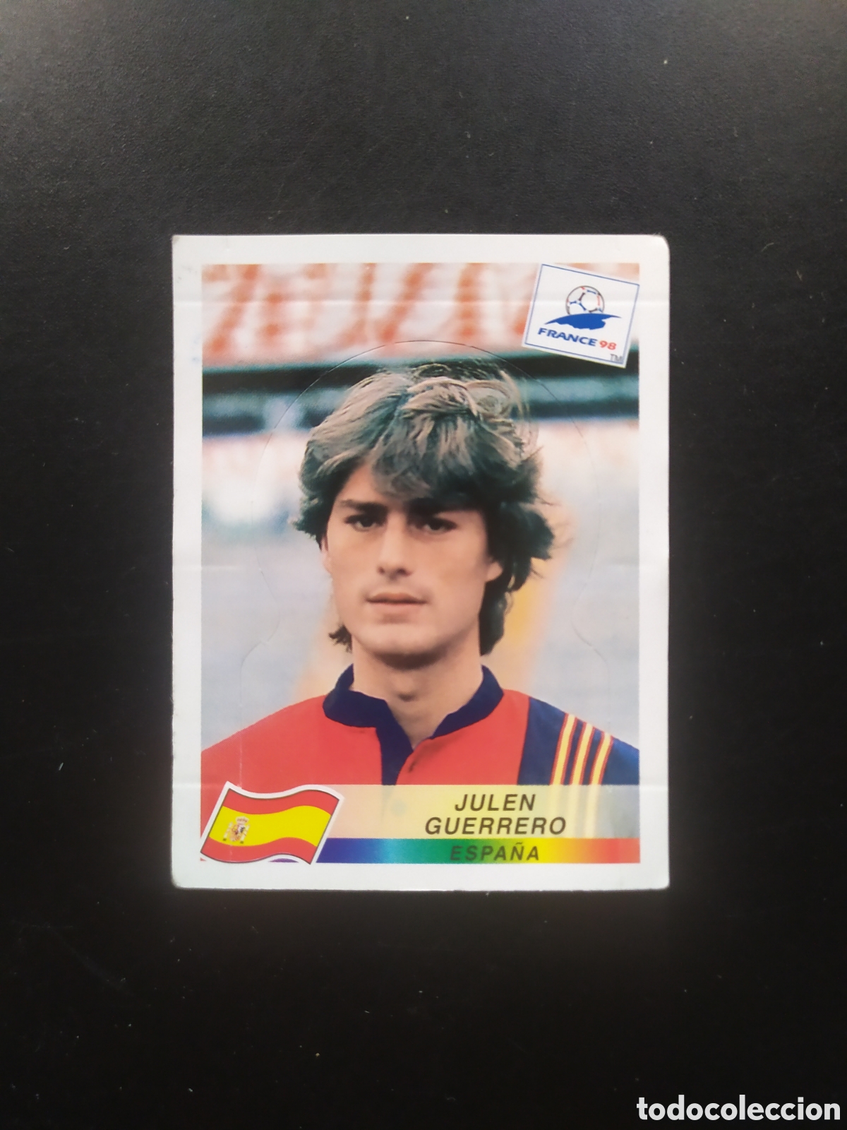 Cromos de F&uacute;tbol: Mundial Francia 98 panini Guerrero pop up n&deg; 241 Espa&ntilde;a sin pegar