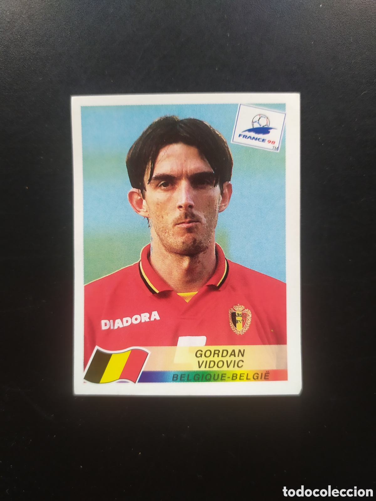 Cromos de F&uacute;tbol: Mundial Francia 98 panini Vidovic n&deg; 324 B&eacute;lgica sin pegar