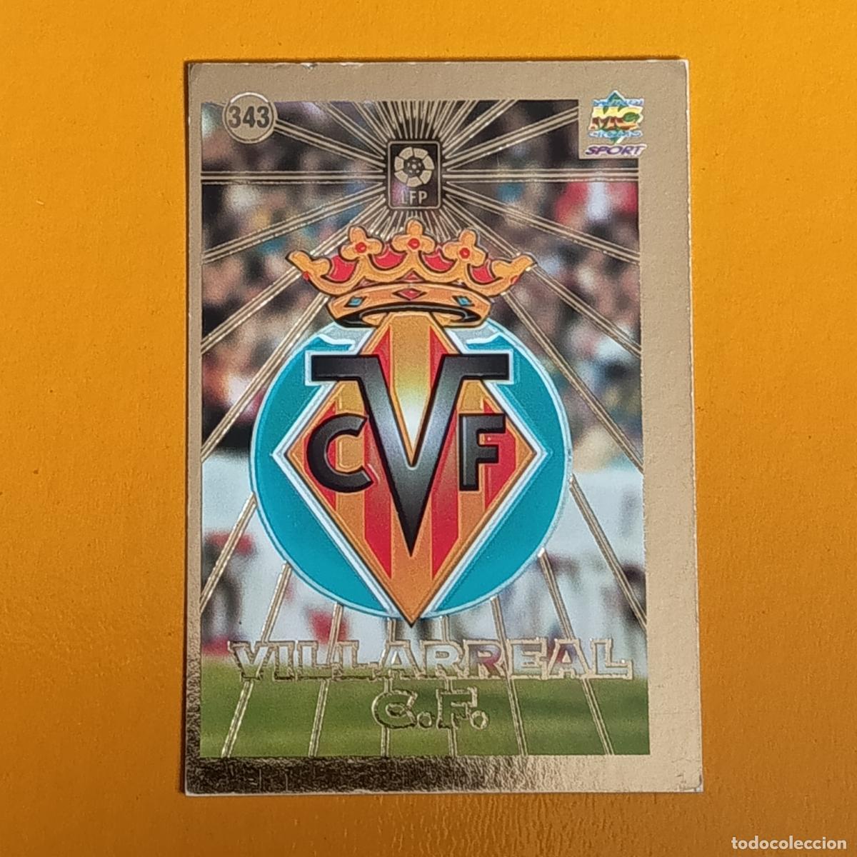 Cromos de F&uacute;tbol: 343 ESCUDO VILLARREAL. LAS FICHAS DE LA LIGA 98-99. MUNDICROMO