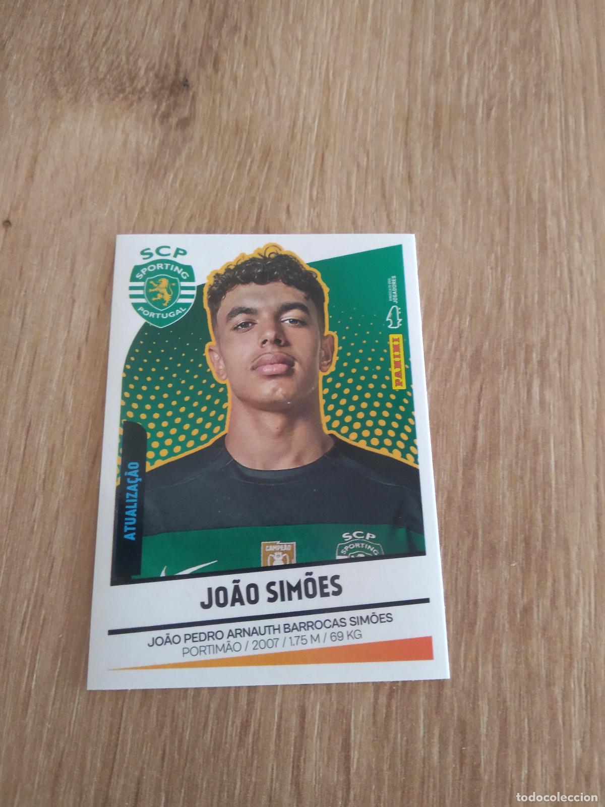Cromos de F&uacute;tbol: 482 JOAO SIMOES SPORTING CROMO FUTBOL PANINI PORTUGAL 2024-2025 FUTEBOL 24-25 LIGA BETCLIC