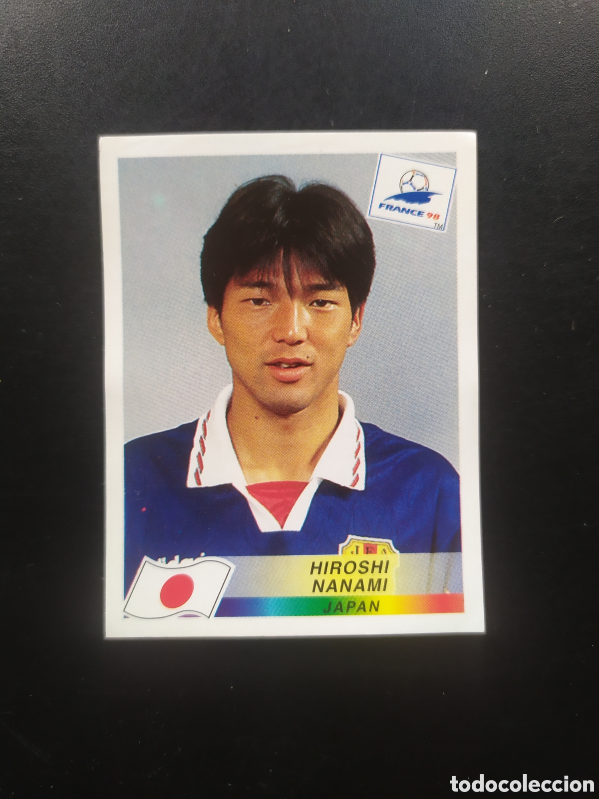 Cromos de F&uacute;tbol: Mundial Francia 98 panini Nanami n&deg; 527 Jap&oacute;n sin pegar