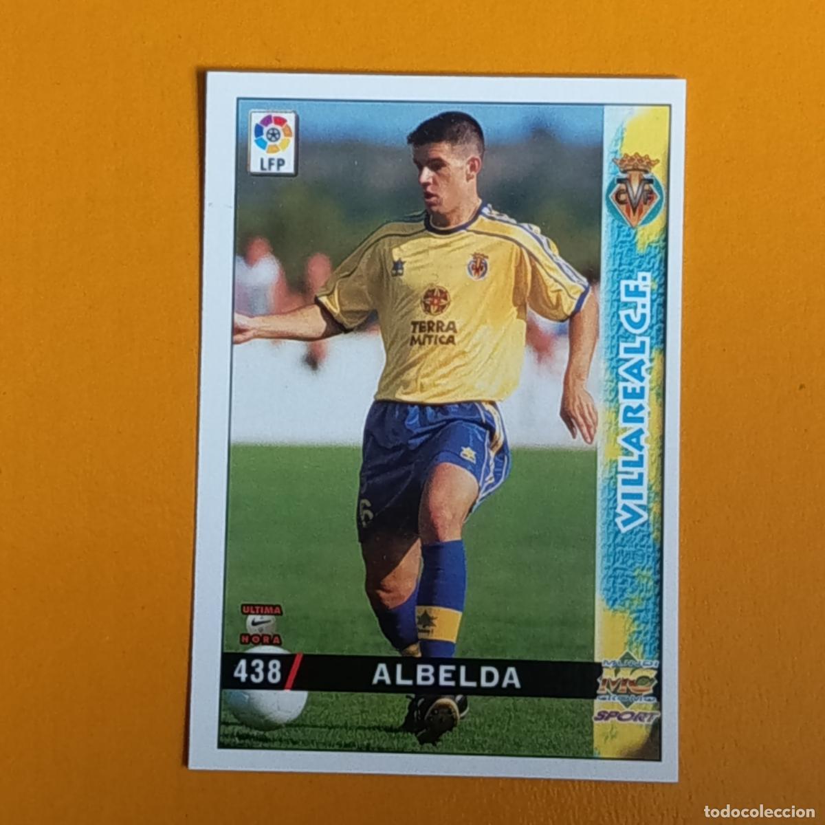 Cromos de F&uacute;tbol: 438 ALBELDA. &Uacute;LTIMA HORA. VILLARREAL CF. LAS FICHAS DE LA LIGA 98-99. MUNDICROMO