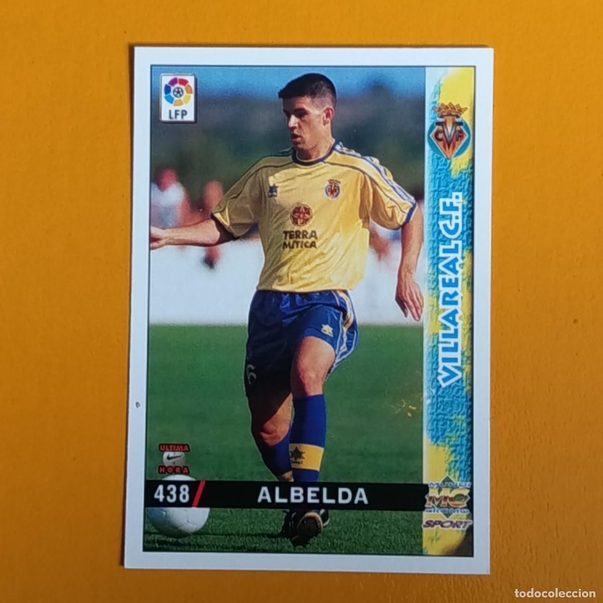 Cromos de Futebol: 438 ALBELDA. &Uacute;LTIMA HORA. VILLARREAL CF. LAS FICHAS DE LA LIGA 98-99. MUNDICROMO