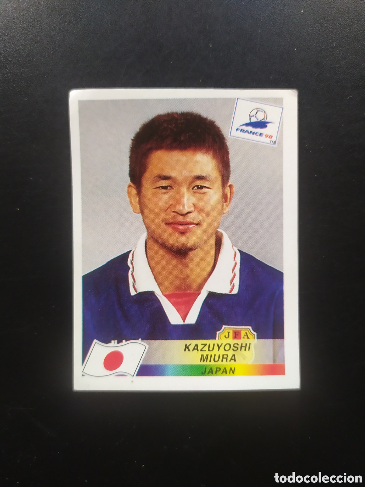 Cromos de Futebol: Mundial Francia 98 panini Miura n&deg; 531 Jap&oacute;n sin pegar