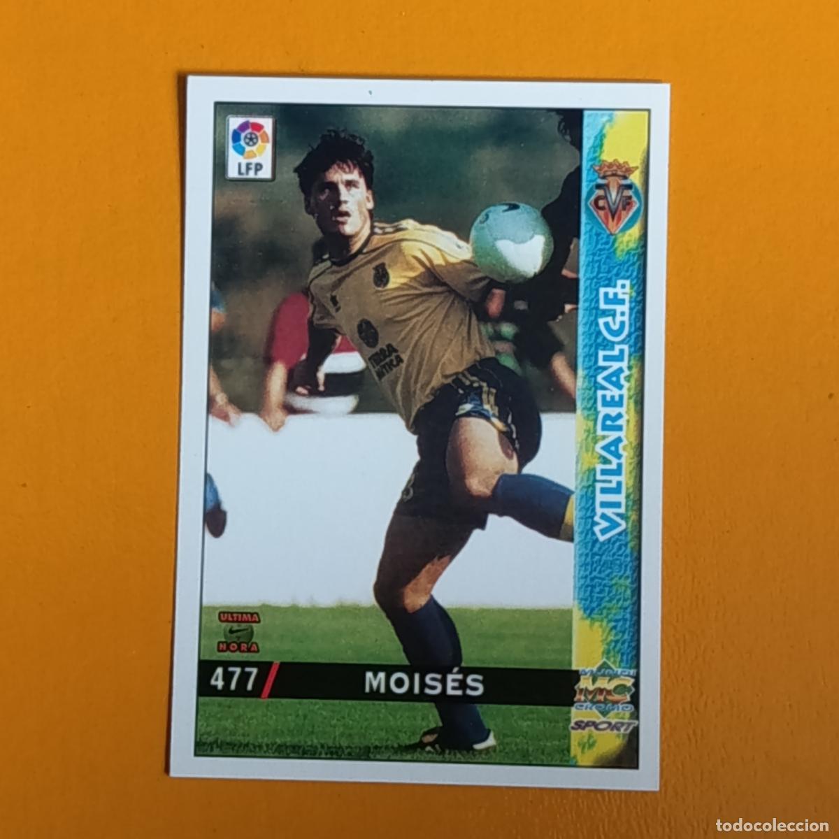 Cromos de Futebol: 477 MOIS&Eacute;S. &Uacute;LTIMA HORA. VILLARREAL CF. LAS FICHAS DE LA LIGA 98-99. MUNDICROMO