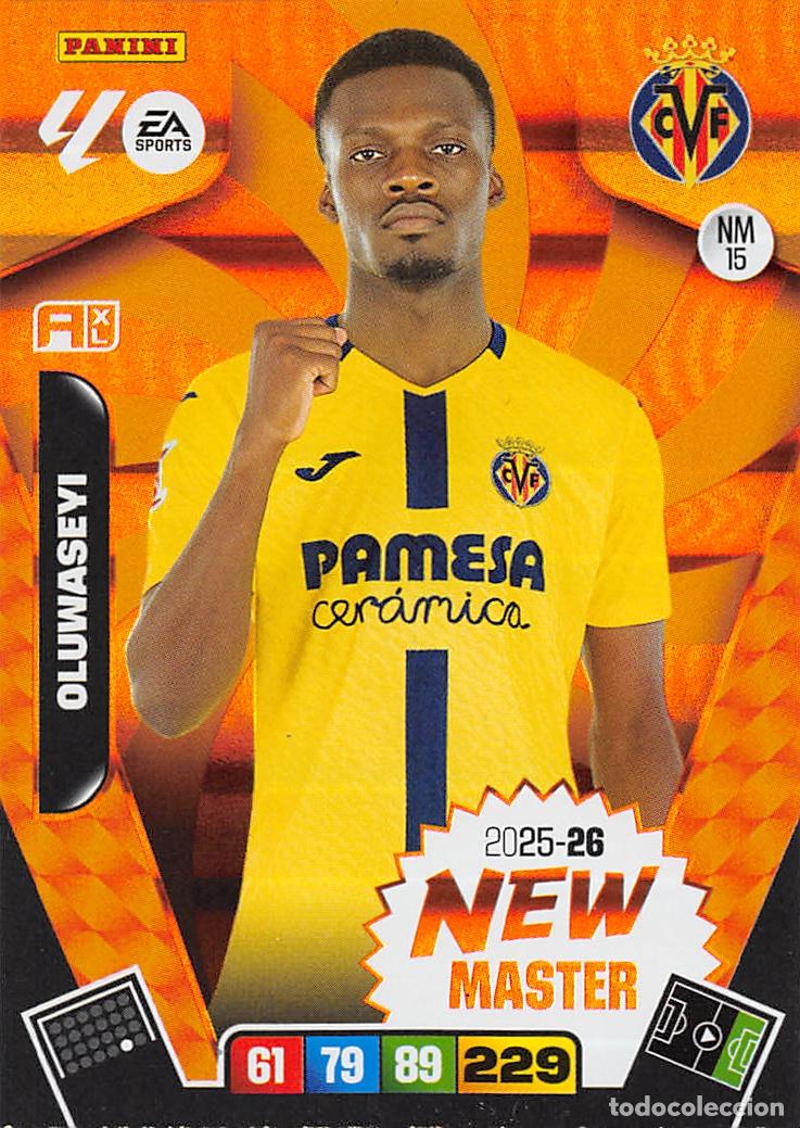 Football Stickers: PANINI ADRENALYN 25/26 2025/2026 #NM15 OLUWASEYI (VILLARREAL C.F.) NEW MASTER