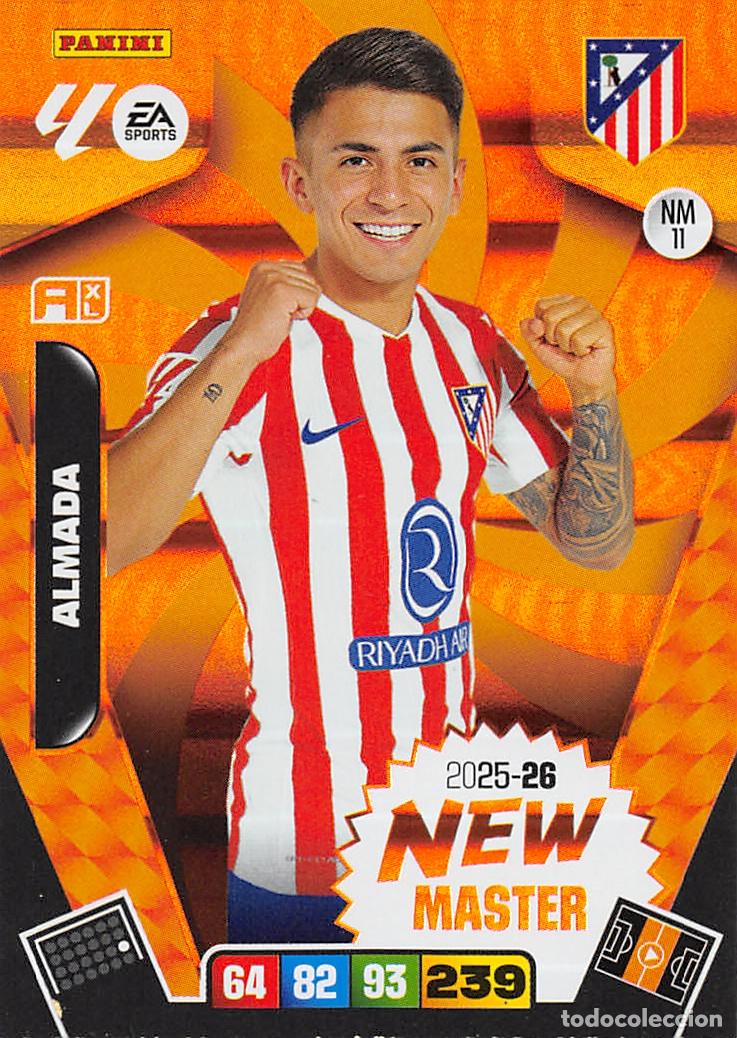 Football Stickers: PANINI ADRENALYN 25/26 2025/2026 #NM11 ALMADA (ATLETICO MADRID) NEW MASTER