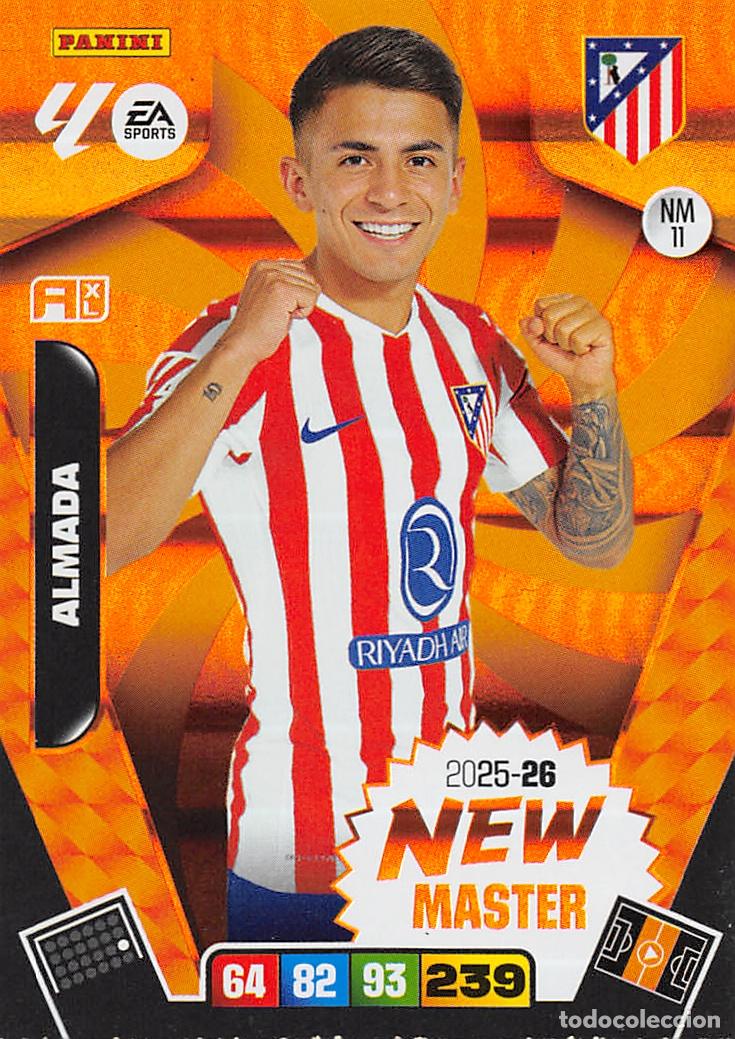 Football Stickers: PANINI ADRENALYN 25/26 2025/2026 #NM11 ALMADA (ATLETICO MADRID) NEW MASTER