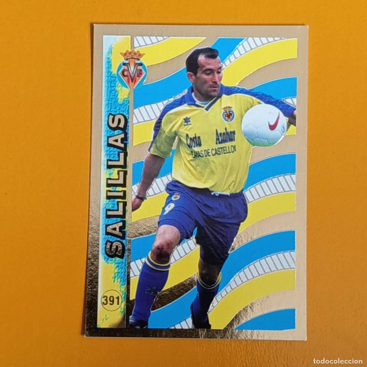Football Stickers: 391 SALILLAS. EL MEJOR 97-98. VILLARREAL CF. LAS FICHAS DE LA LIGA 98-99. MUNDICROMO