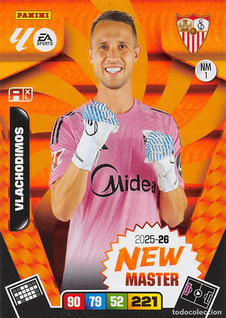 Football Stickers: PANINI ADRENALYN 25/26 2025/2026 #NM1 VLACHODIMOS (SEVILLA F.C.) NEW MASTER