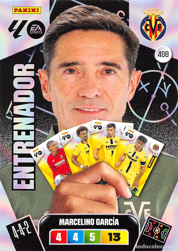 Football Stickers: PANINI ADRENALYN 25/26 2025/2026 #498 MARCELINO GARCIA (VILLARREAL C.F.) ENTRENADOR