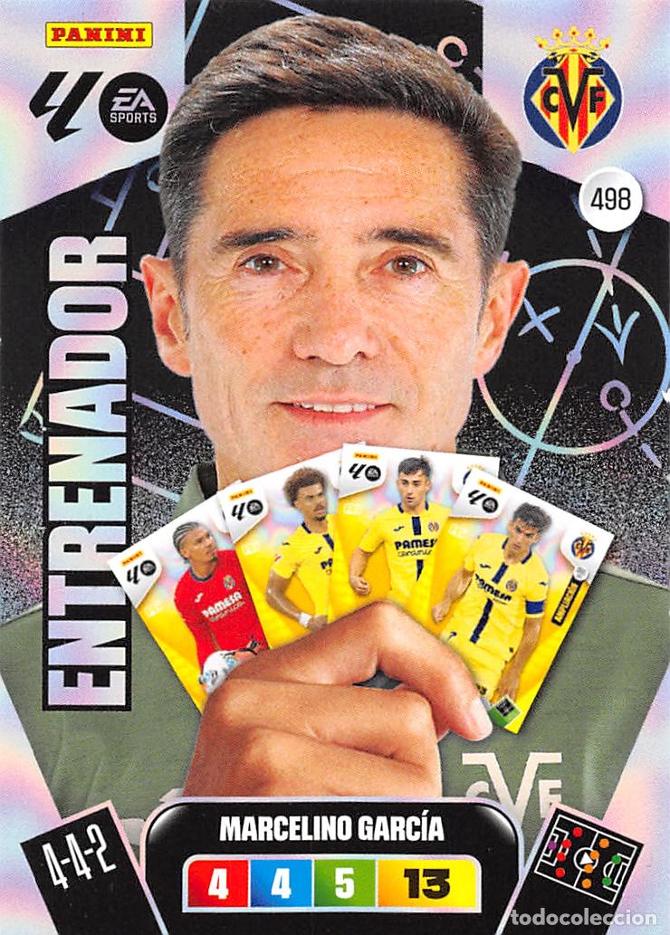 Football Stickers: PANINI ADRENALYN 25/26 2025/2026 #498 MARCELINO GARCIA (VILLARREAL C.F.) ENTRENADOR