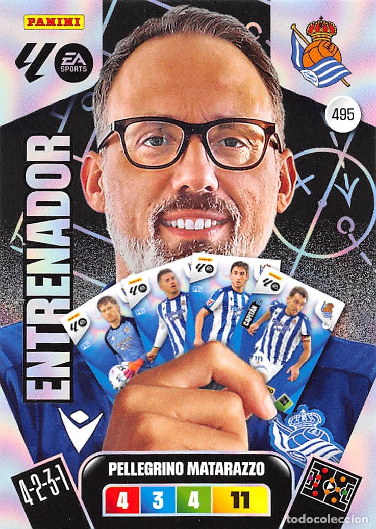Cromos de F&uacute;tbol: PANINI ADRENALYN 25/26 2025/2026 #495 PELLEGRINO MATARAZZO (REAL SOCIEDAD) ENTRENADOR
