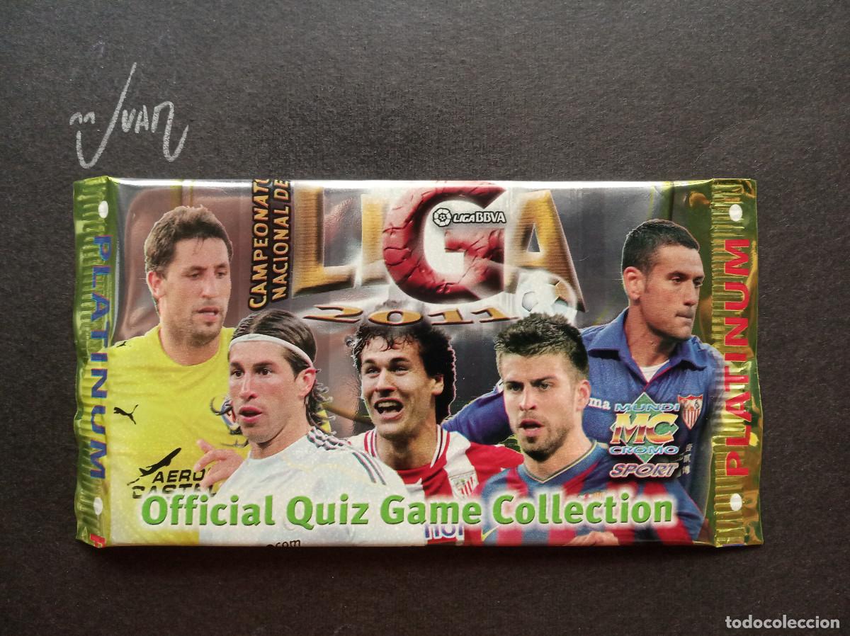 Cromos de Futebol: SOBRE SIN ABRIR ED. PLATINUM ⚽ MUNDICROMO &reg; 2010 2011 LIGA 10 11 MESSI BARCELONA CRISTIANO RONALDO ?
