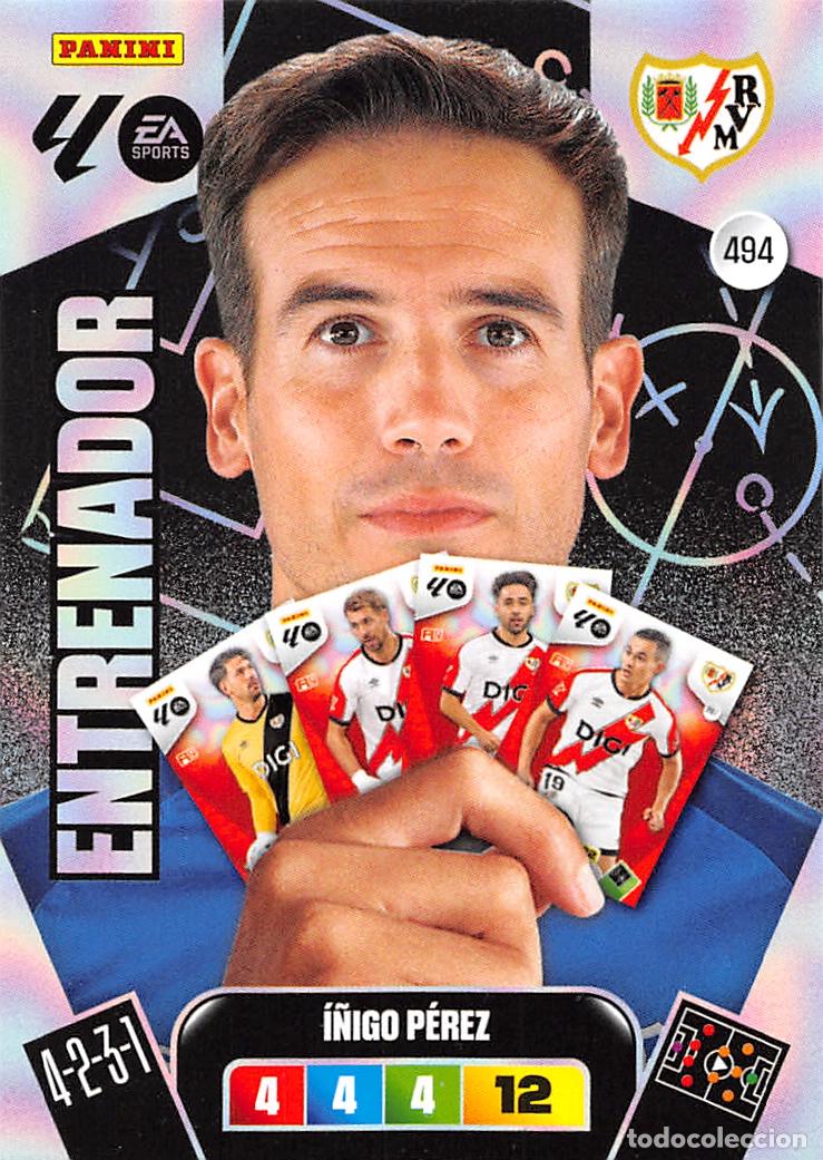 Cromos de F&uacute;tbol: PANINI ADRENALYN 25/26 2025/2026 #494 I&Ntilde;IGO PEREZ (RAYO VALLECANO) ENTRENADOR