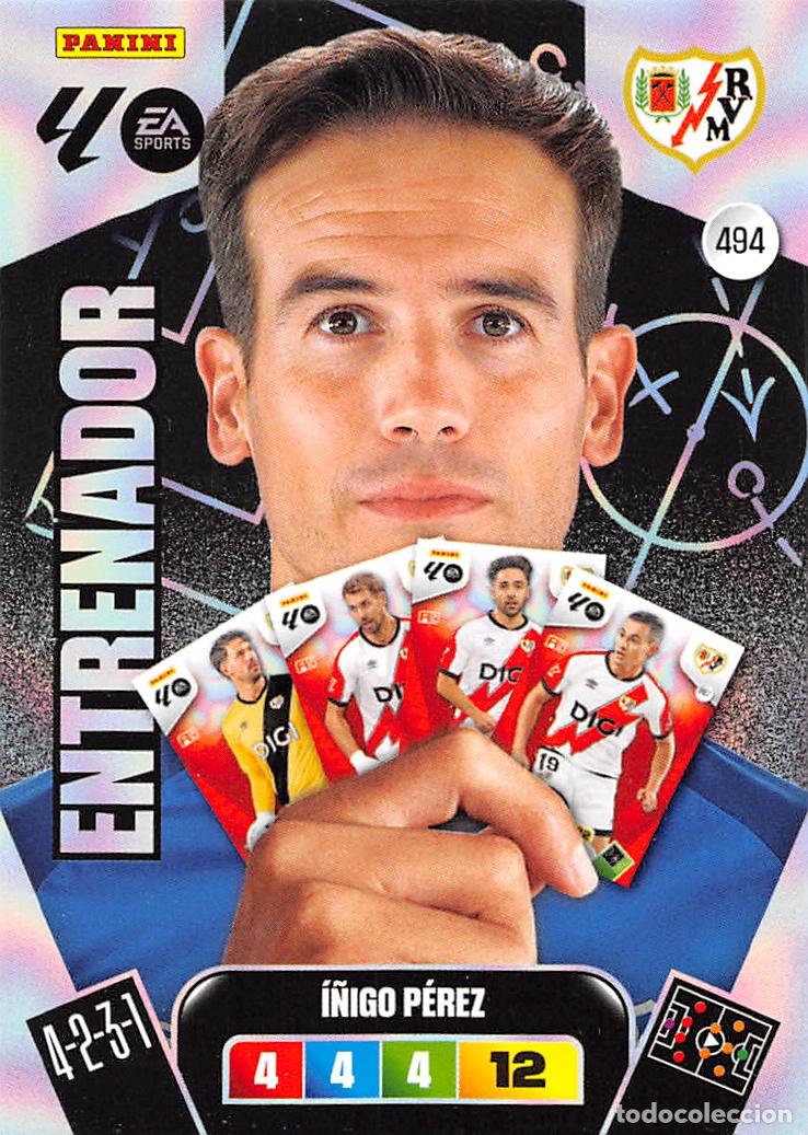 Cromos de F&uacute;tbol: PANINI ADRENALYN 25/26 2025/2026 #494 I&Ntilde;IGO PEREZ (RAYO VALLECANO) ENTRENADOR