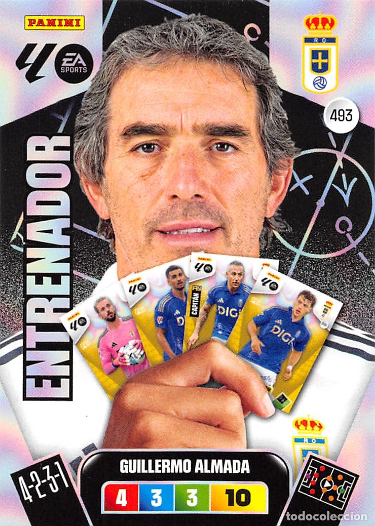 Cromos de F&uacute;tbol: PANINI ADRENALYN 25/26 2025/2026 #493 GUILLERMO ALMADA (REAL OVIEDO) ENTRENADOR