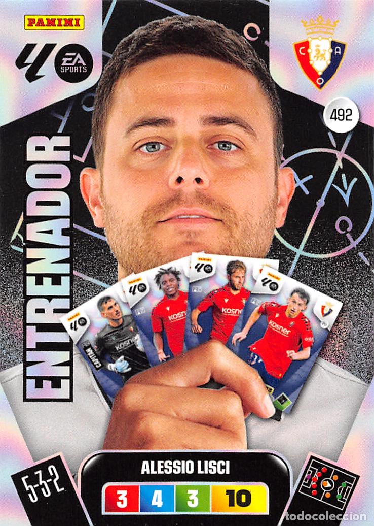 Figurine di Calcio: PANINI ADRENALYN 25/26 2025/2026 #492 ALESSIO LISCI (C.A. OSASUNA) ENTRENADOR