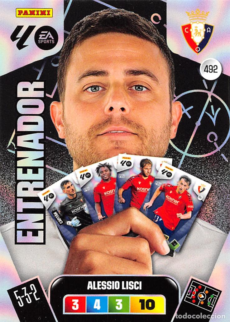 Figurine di Calcio: PANINI ADRENALYN 25/26 2025/2026 #492 ALESSIO LISCI (C.A. OSASUNA) ENTRENADOR