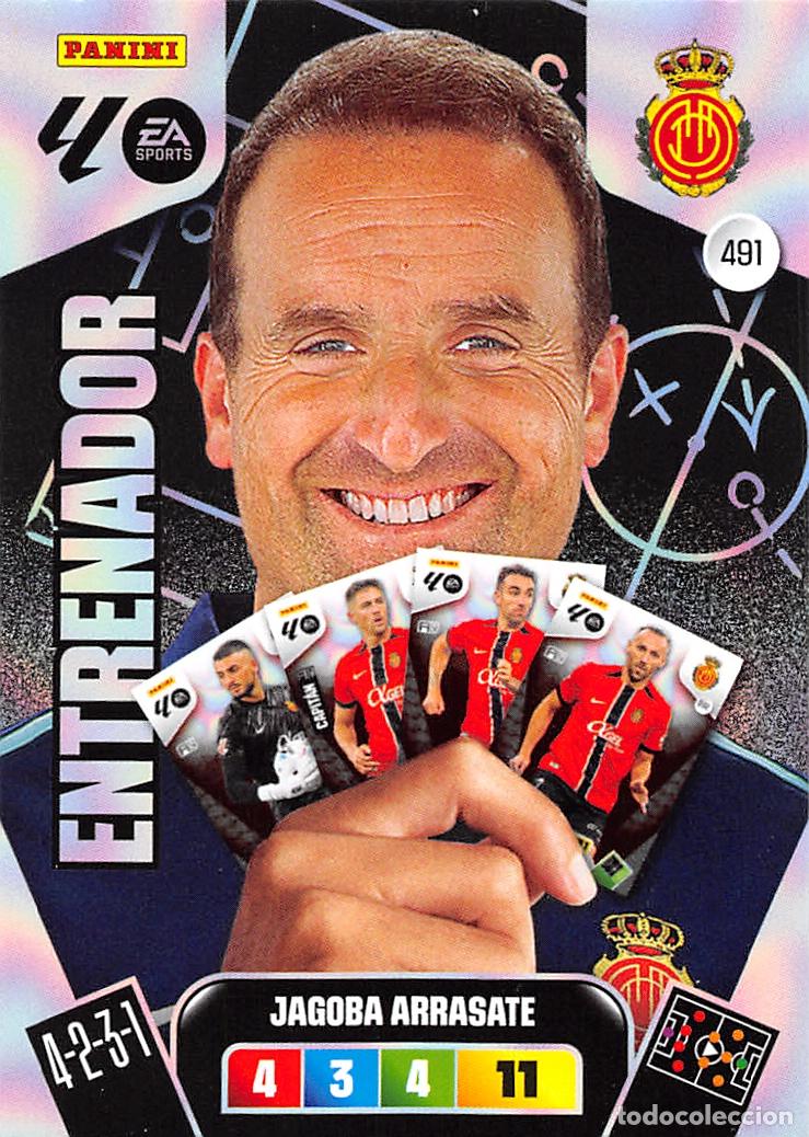 Figurine di Calcio: PANINI ADRENALYN 25/26 2025/2026 #491 JAGOBA ARRASATE (R.C.D. MALLORCA) ENTRENADOR