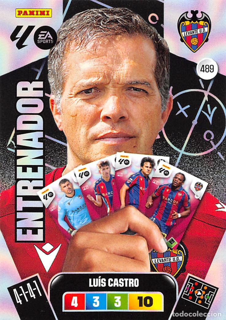 Figurine di Calcio: PANINI ADRENALYN 25/26 2025/2026 #489 LUIS CASTRO (LEVANTE U.D.) ENTRENADOR