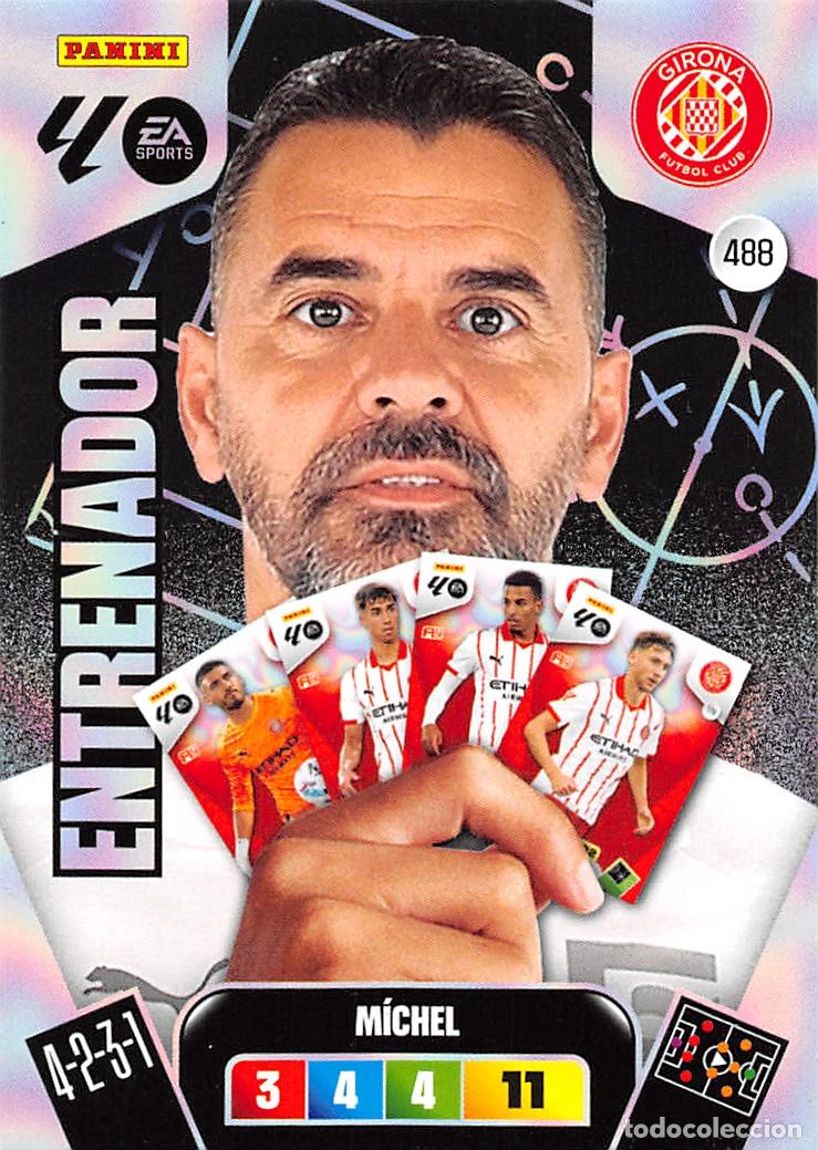 Cromos de F&uacute;tbol: PANINI ADRENALYN 25/26 2025/2026 #488 MICHEL (GIRONA F.C.) ENTRENADOR