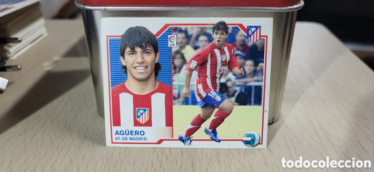 Cromos de F&uacute;tbol: AGUERO ATLETICO DE MADRID LIGA 07 08 2007 2008 EDICIONES ESTE