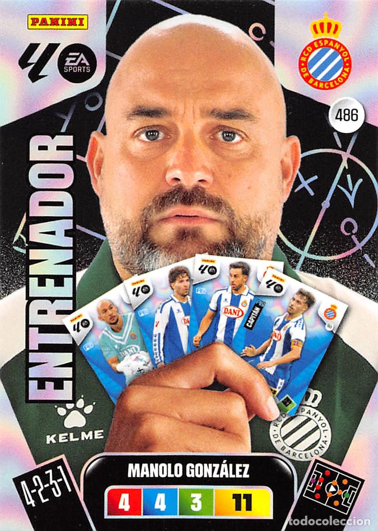 Cartes &agrave; collectionner de Football: PANINI ADRENALYN 25/26 2025/2026 #486 MANOLO GONZALEZ (R.C.D. ESPANYOL) ENTRENADOR