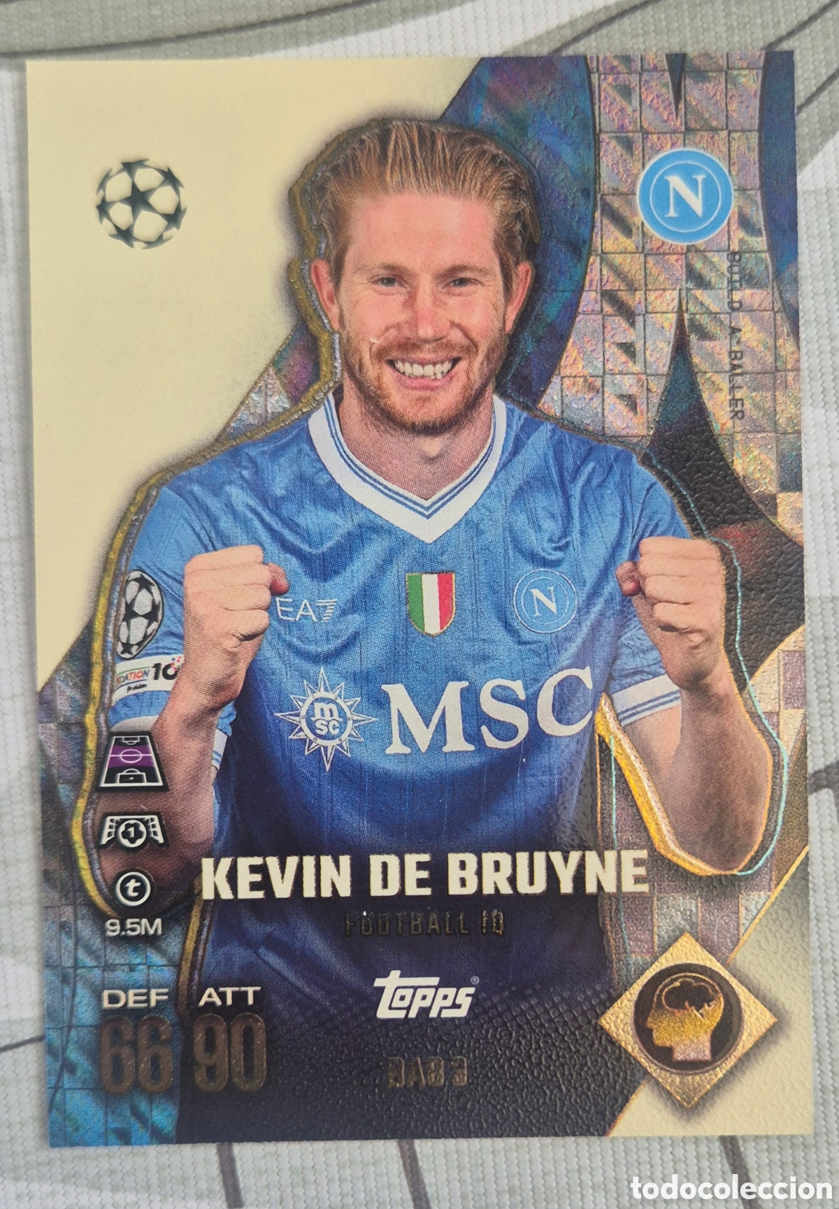 Football Stickers: DAB 3 De bruyne napoles build a baller topps match attax 2026