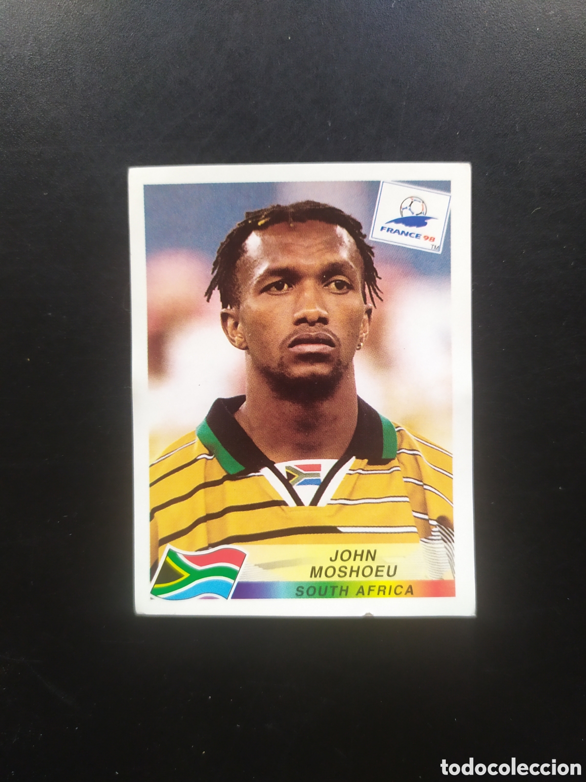 Cartes &agrave; collectionner de Football: Mundial Francia 98 panini Moshoeu n&deg; 185 Sud&aacute;frica sin pegar