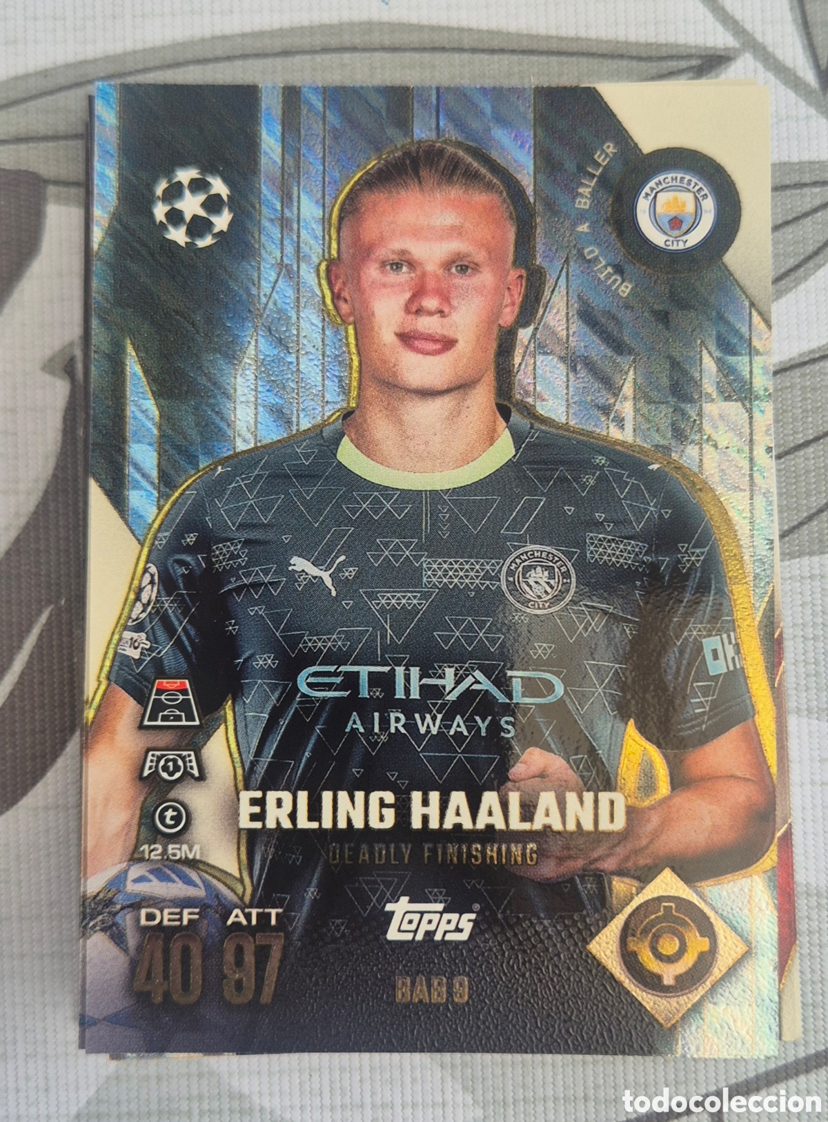 Cromos de F&uacute;tbol: DAB 9 Haaland city build a baller topps match attax 2026